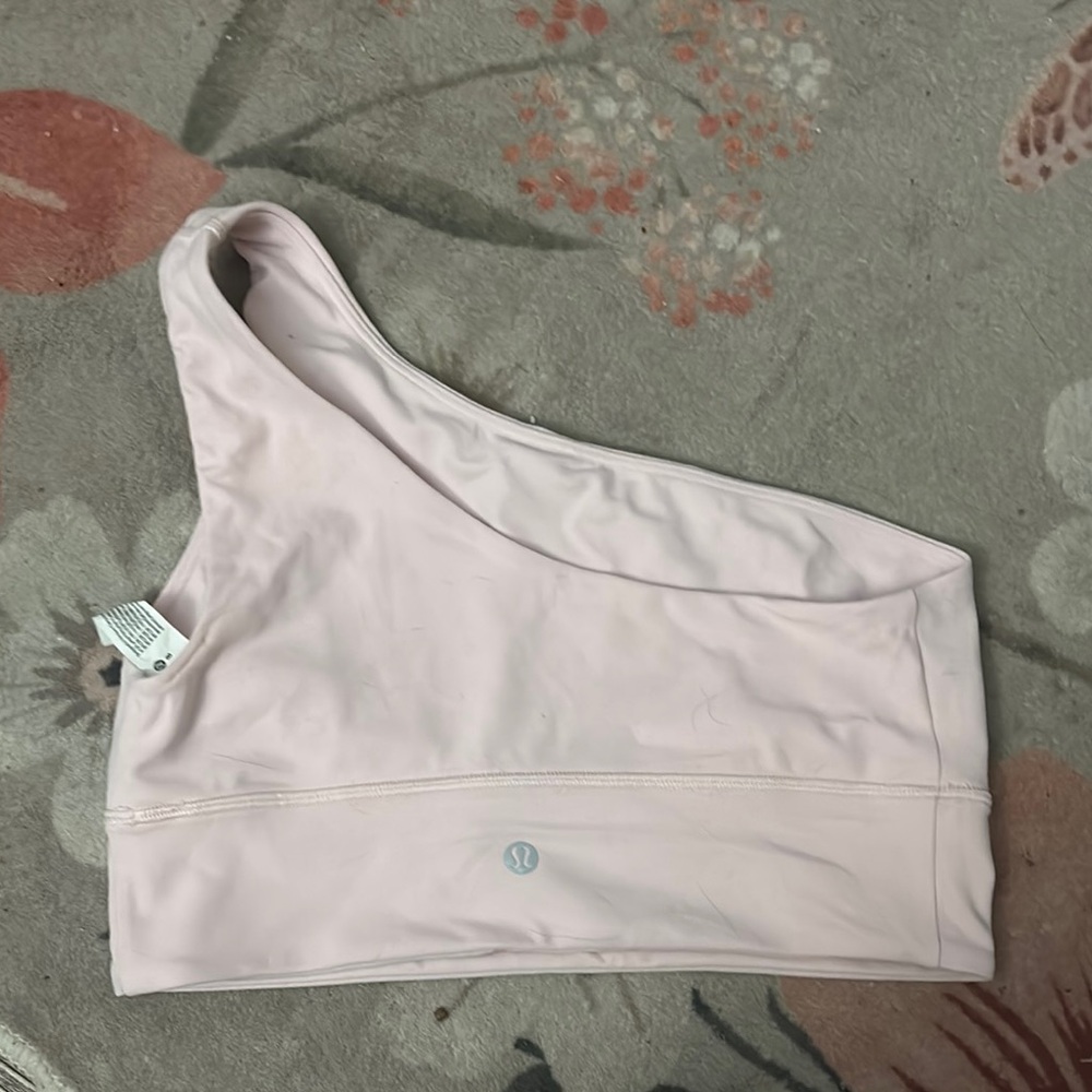 Lululemon Pink One-Shoulder Sports Bra size 8